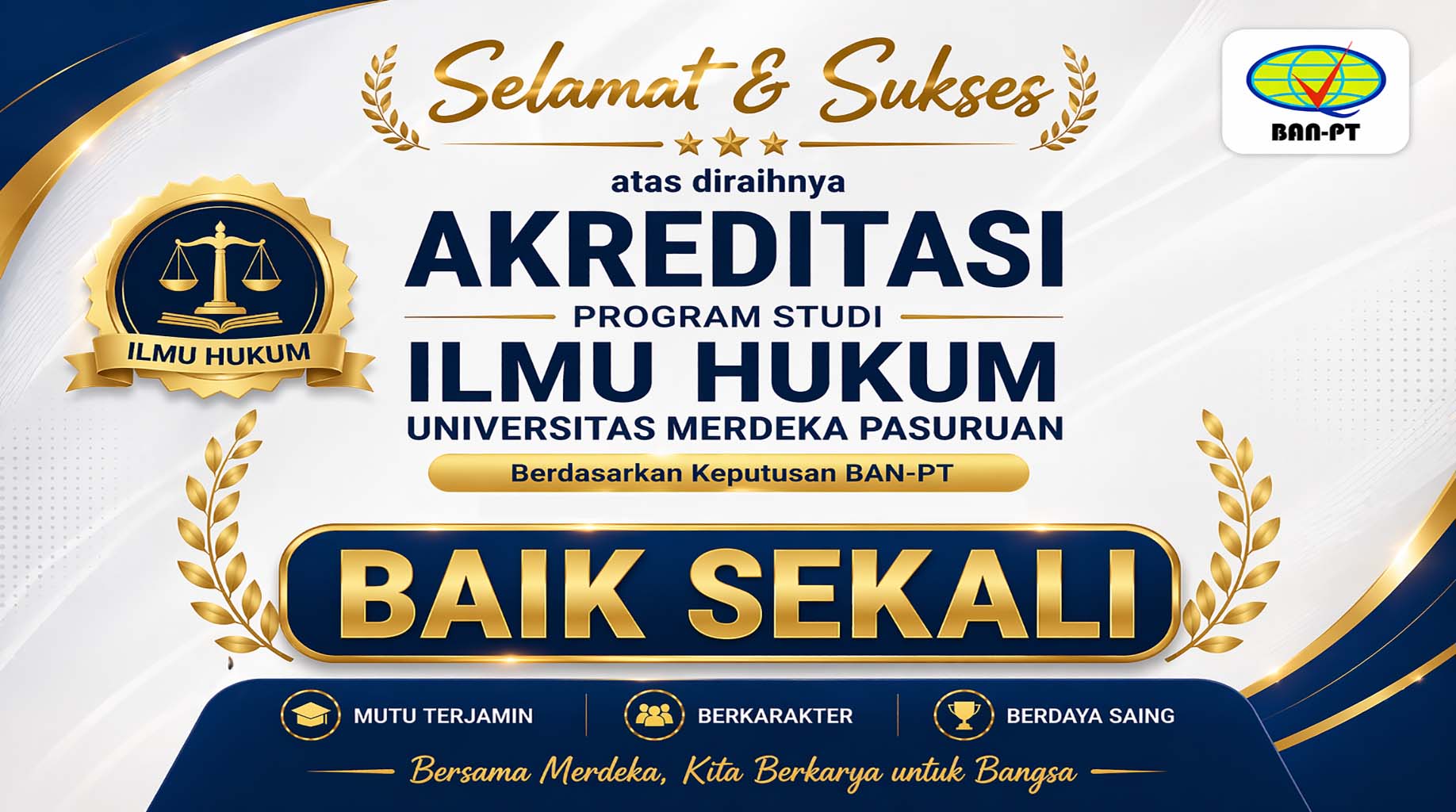 akreditasi ilmu hukum universitas merdeka pasuruan 2026
